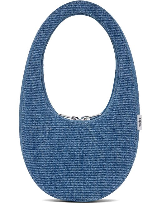 Mini sac swipe bleu Coperni en coloris Blue