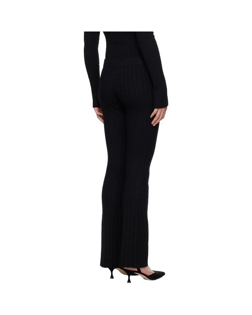 GUIZIO Black Camille Lounge Pants