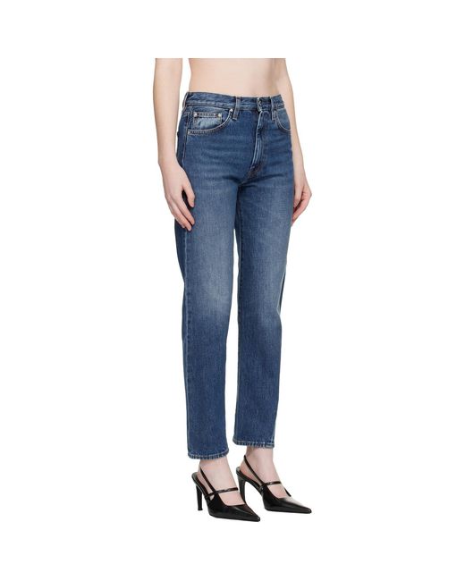 Totême  Blue Twisted Seam Jeans