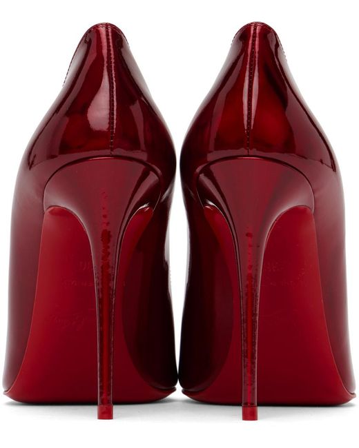 Escarpins En Cuir Irisé Kate 100 Christian Louboutin en coloris Red