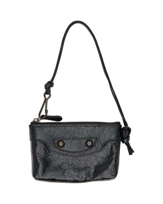 Balenciaga Black 'Le City' Coin Pouch Wallet