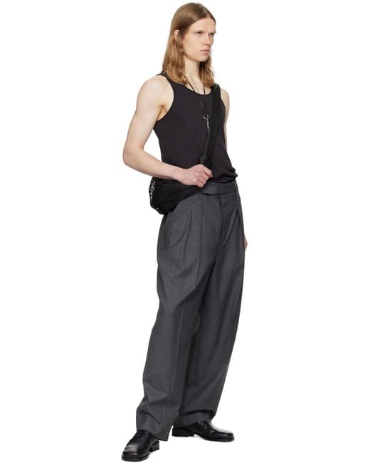 Débardeur Noir En Coton Lemaire pour homme en coloris Black
