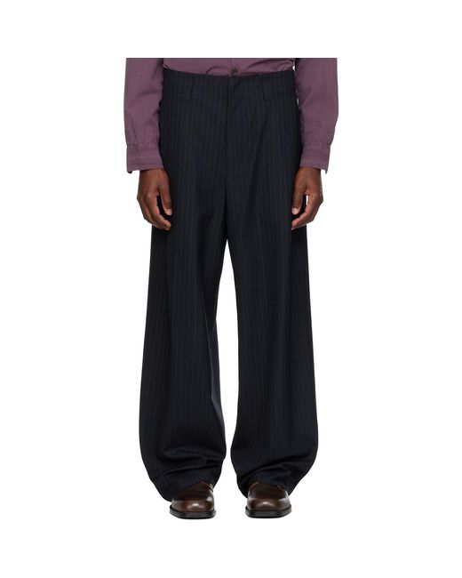 MMIC Black Drop Trousers for men