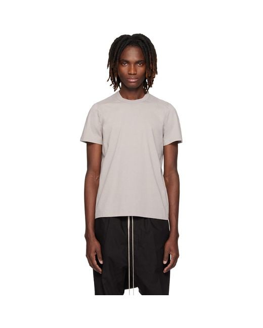 Rick Owens Black Off- Temple Short Level T-shirt for men