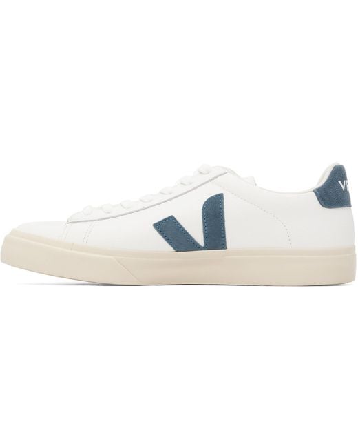 Veja Black Campo Leather Sneakers for men