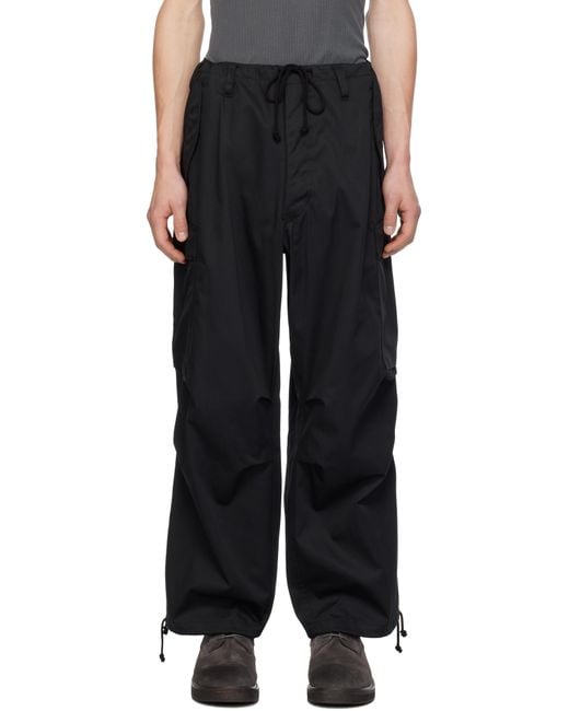 Pantalon Cargo Noir En Sergé Y's for men pour homme en coloris Black