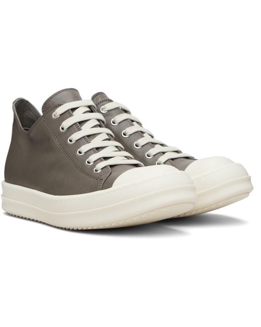 Rick Owens Black Temple Low Sneakers