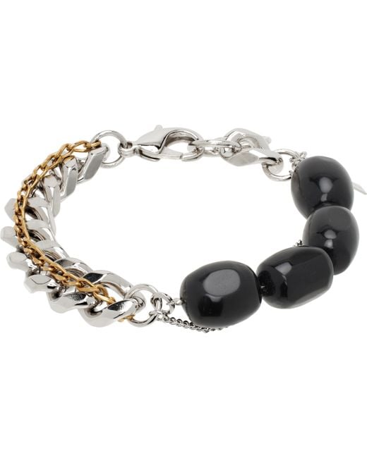 Dries Van Noten Black Tiered Bracelet for men