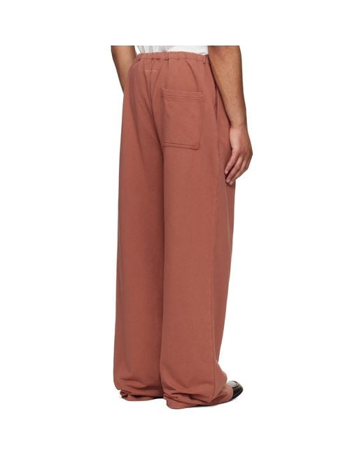 MM6 by Maison Margiela Red Logo Patch Sweatpants for men