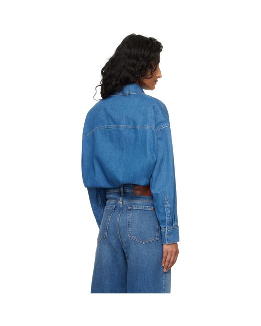 Weekend by Maxmara Blue Foggia Denim Shirt