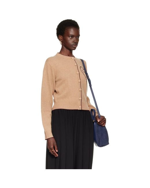 Chloé Blue Fitted Logo Cardigan