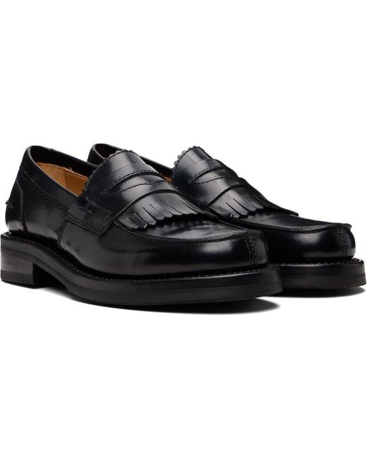 Our Legacy Black Leather Loafers for men