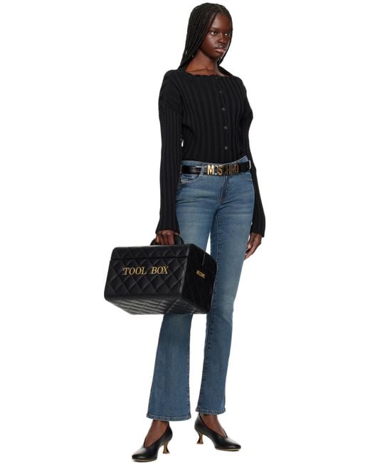 Moschino Black Tool Box Bag