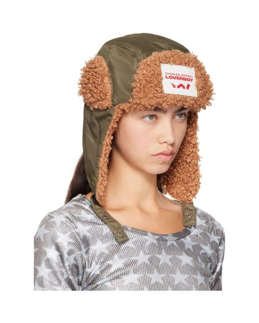Charles Jeffrey Blue Khaki Trapper Hat
