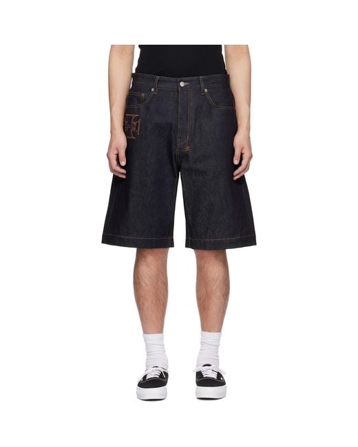 Ksubi Black Maxx Raw Idols Denim Shorts for men