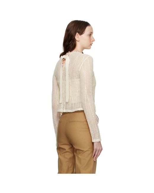 RECTO. Natural Off- Adria Long Sleeve T-Shirt