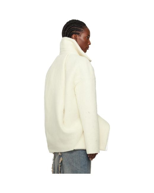 Rick Owens Natural Off- Concordians Draculimo Jacket