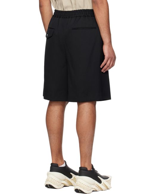 メンズ Fumito Ganryu ブラック Fisherman ショートパンツ Black