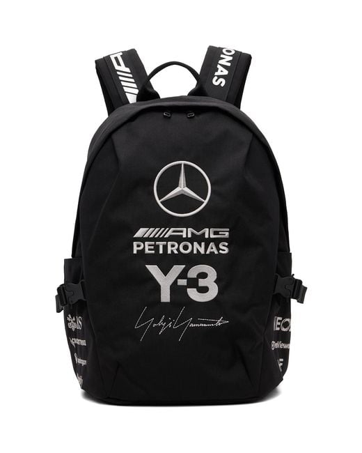Y-3 Black Mercedes-Amg F1 Edition Petronas Formula 1 Team Backpack for men