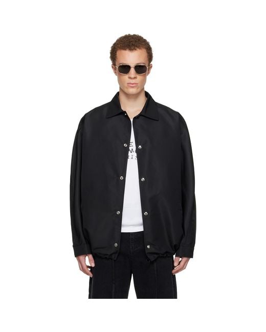 Givenchy Black Coach Jacket for men