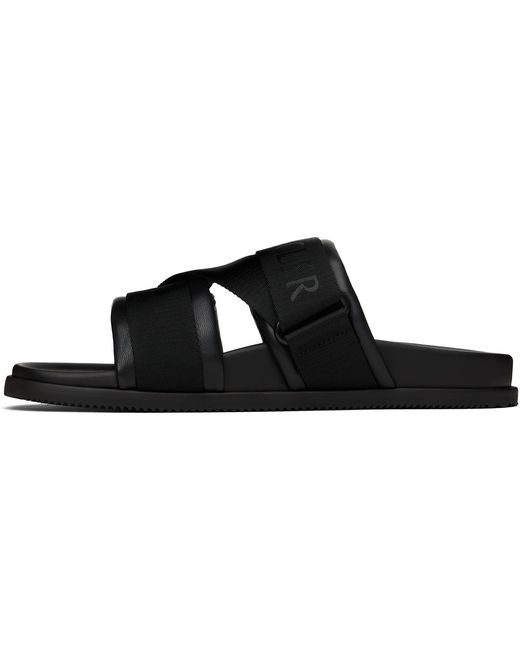 Moncler Black Mon Summer Sandals for men