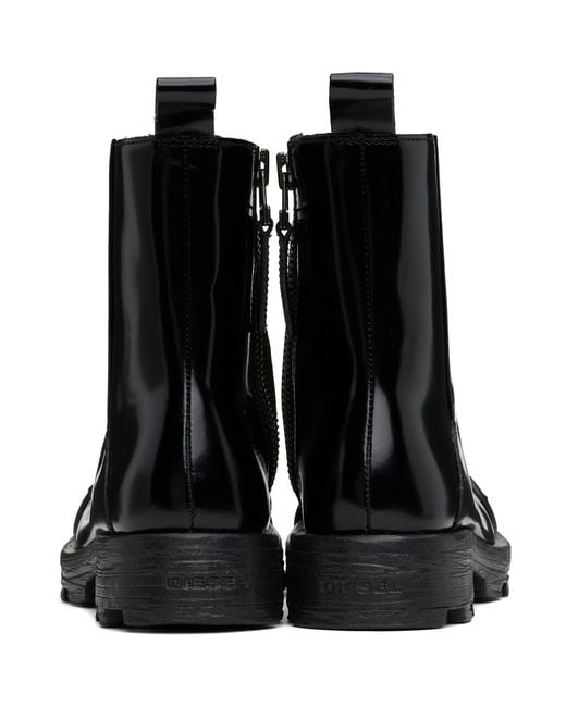 DIESEL D-Hammer Bt Zip D Boots in Black for Men | Lyst