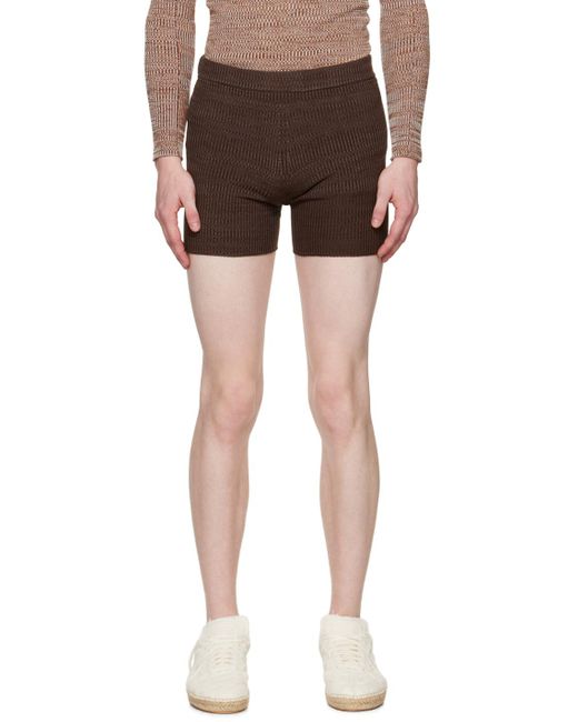 Rier Black Marled Shorts for men