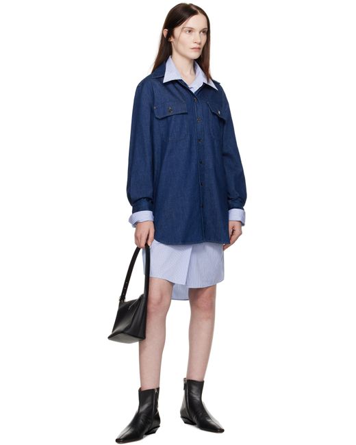 A.P.C. Blue Anastasia Barbieri Edition Mare Denim Shirt