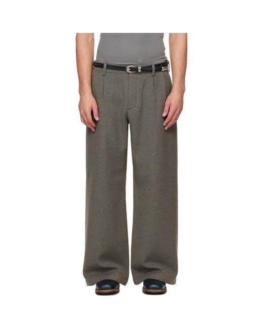 Our Legacy Gray Bridge Chino Trousers for men