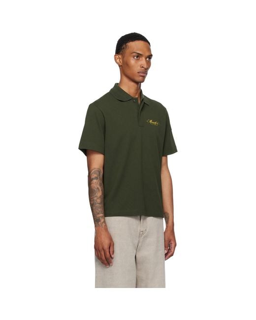 Moncler Green Archivio Creativo Polo for men