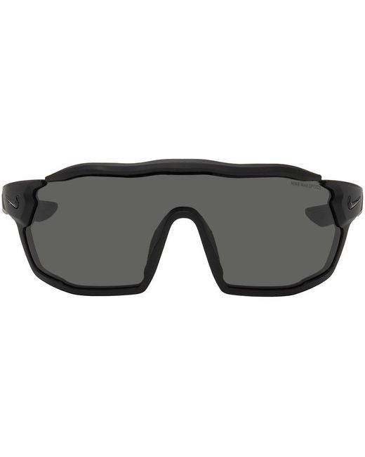 Nike Black Show X Rush 58mm Shield Sunglasses for men