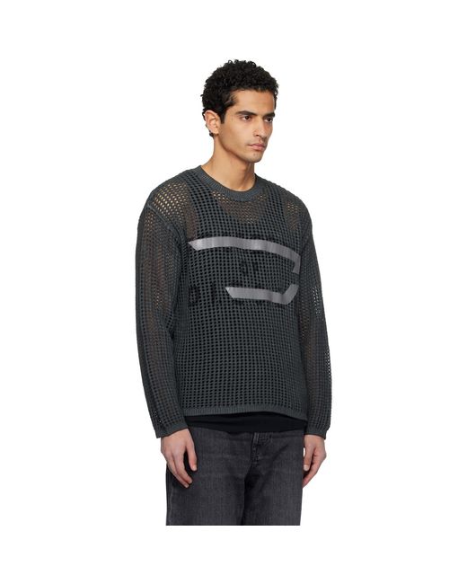 Pull Roch Gris DIESEL pour homme en coloris Black
