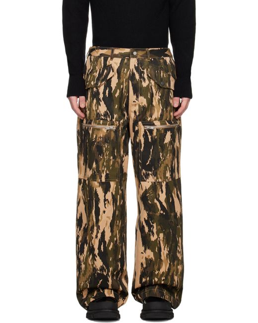 Dion Lee Black Multicolored Slouchy Pocket Cargo Pants for men