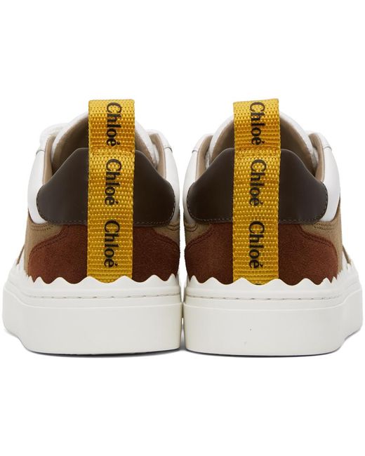 Chloé Black White & Brown Lauren Sneakers