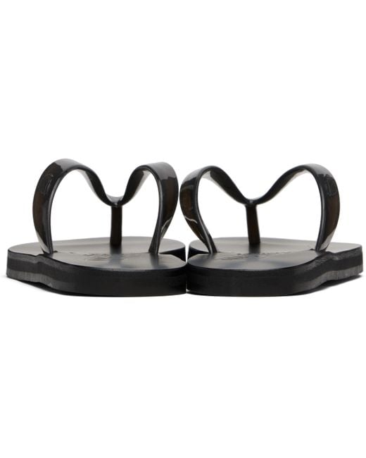 Ancient Greek Sandals Black Saionara Jelly Flip-Flops