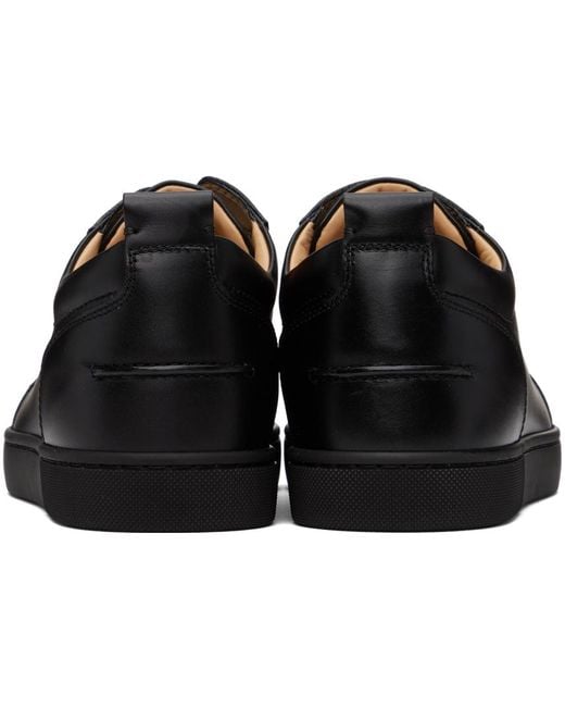 Christian Louboutin Black Louis Junior Orlato Leather Sneaker for men