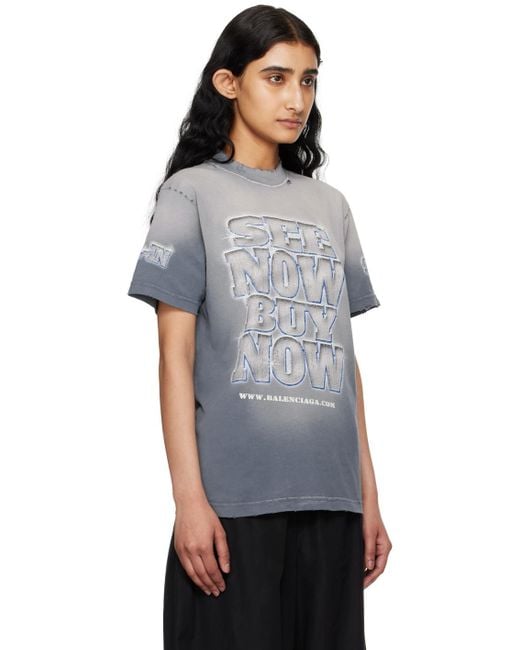 Balenciaga 'See Now Buy Now' T-Shirt in Black | Lyst UK