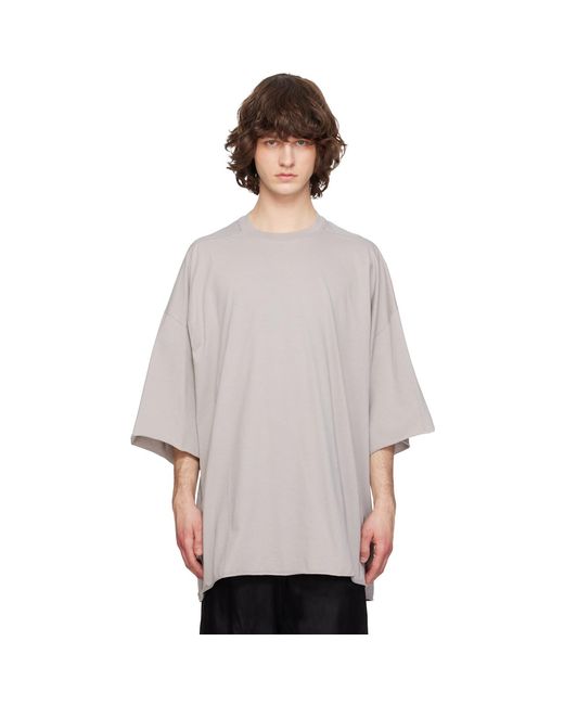 Rick Owens Gray Off- Temple Tommy T-Shirt for men