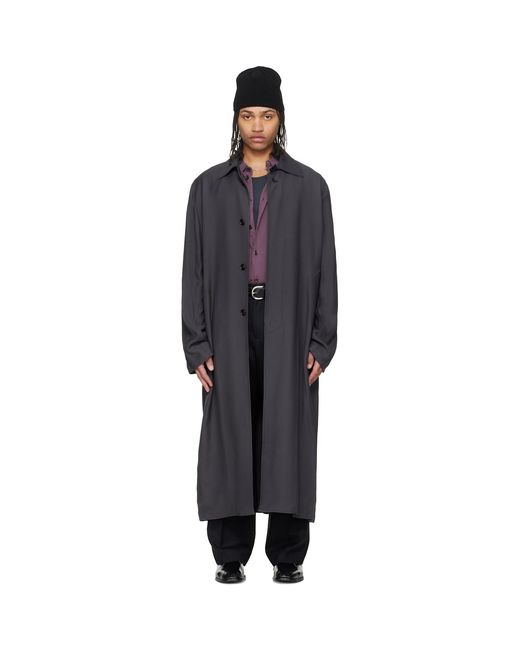 Our Legacy Black Cloak Coat for men