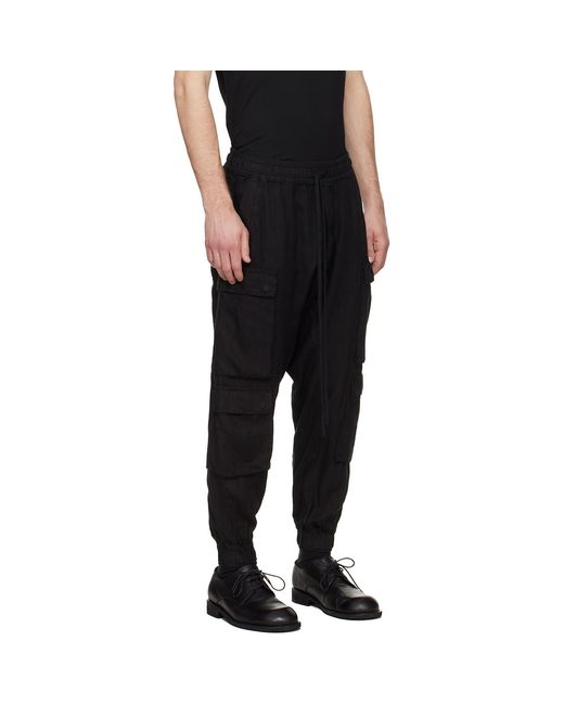 Thom Krom Black M P 46 Cargo Pants for men