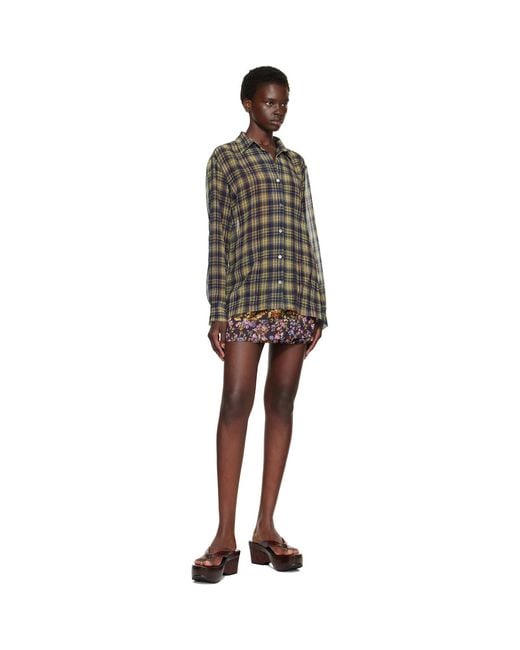 Dries Van Noten Multicolor Printed Wrap Miniskirt
