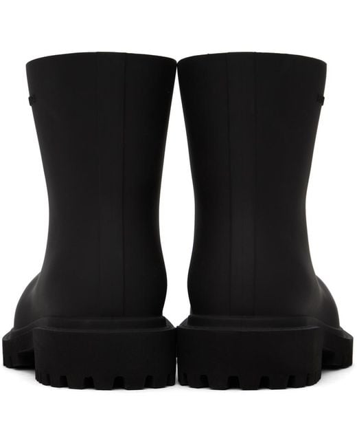 Balenciaga Black Steroid Bootie Boots for men