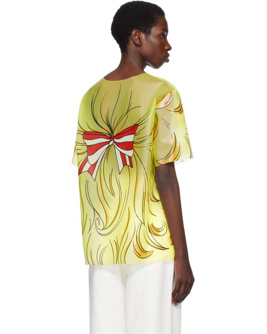 Pushbutton Yellow Crying Girl Oversized Vinyl T-Shirt