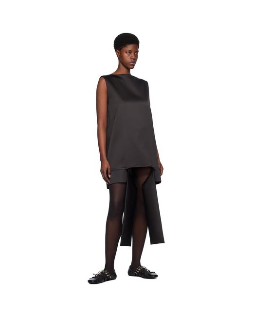 we11done Black Strap Minidress