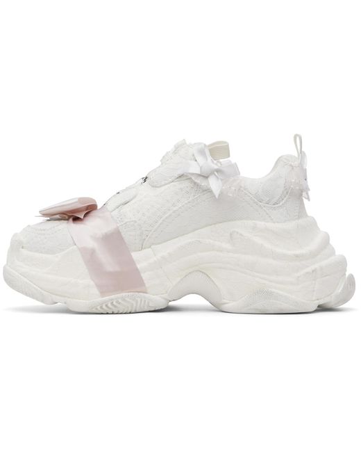Balenciaga White Triple S Sneakers