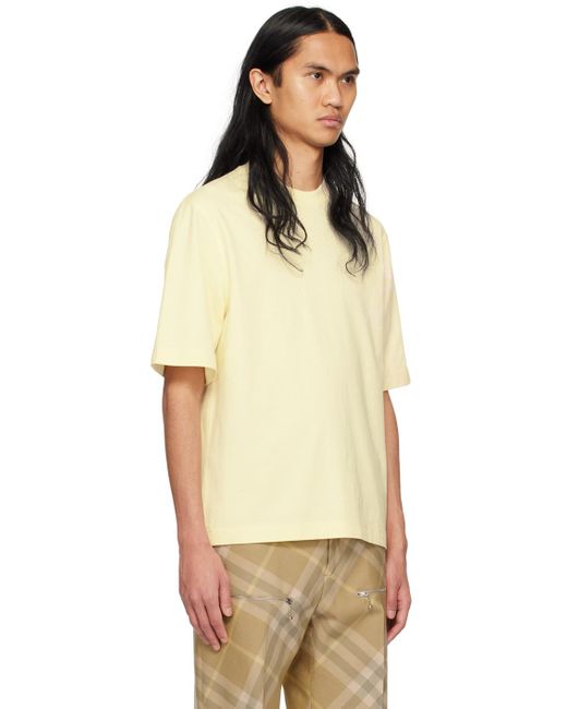 Burberry Natural Yellow Check T-shirt for men