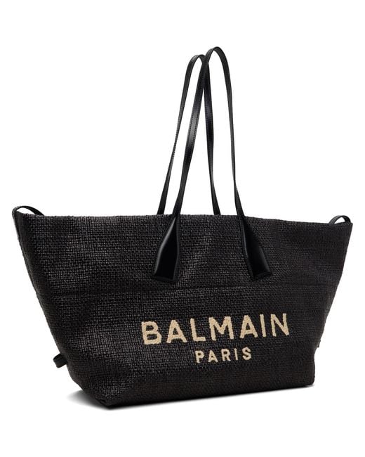Balmain Black Track Tote