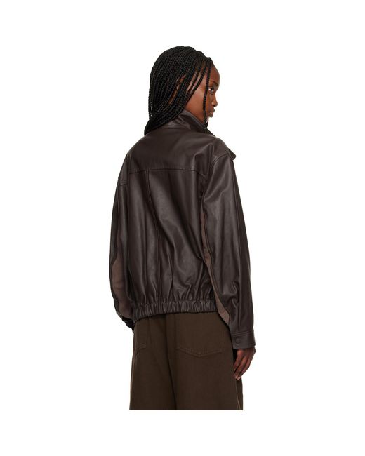 Lemaire Black Soft Blouson Leather Jacket