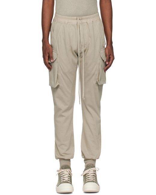 メンズ Rick Owens オフホワイト Porterville Mastodon Cut カーゴパンツ Natural