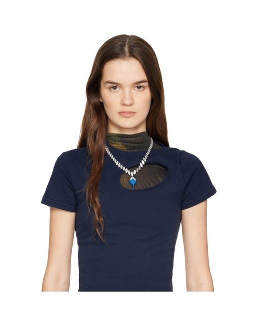 OTTOLINGER Multicolor 'Dipped Diamond' Necklace